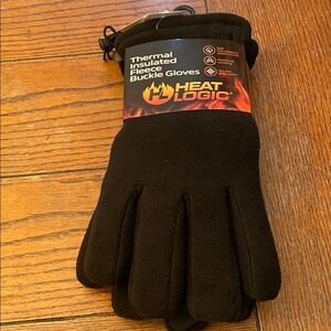 Black Thermal Insulated Fleece Gloves 3XL